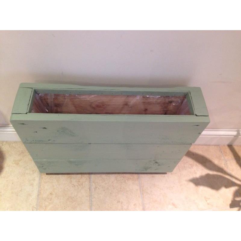 Wooden garden planter