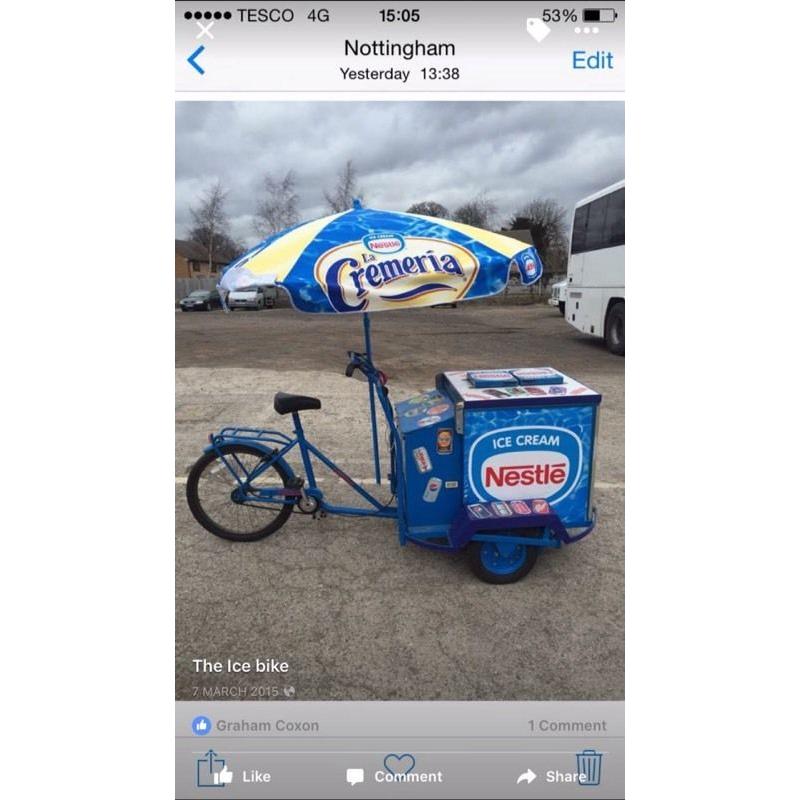 Original nestle ice cream trike