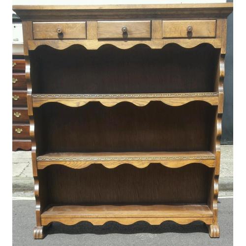 Vintage solid oak bookcase, perfect shabby chic project