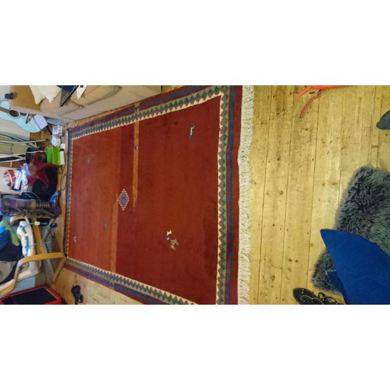 Rug for sale, large handmade indian wool rug