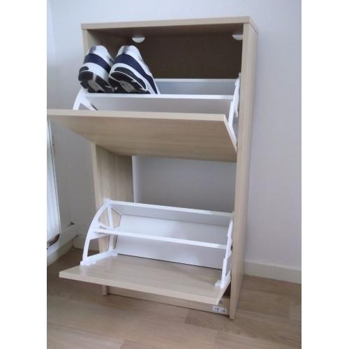 FOR SALE: IKEA BISSA SHOE CABINET – OAK
