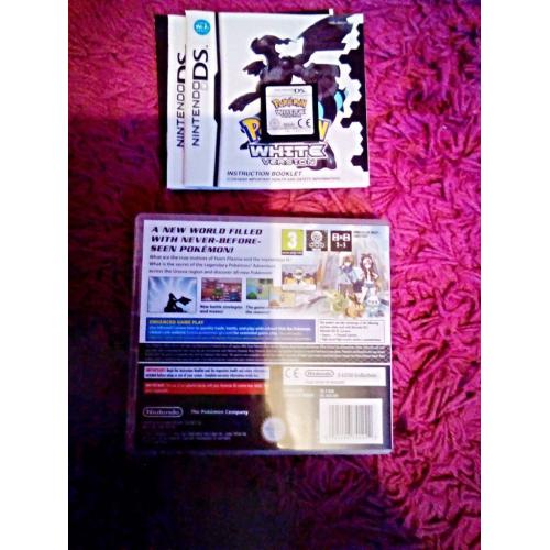 Pokemon White Nintendo DS Game Original Case Very Good Condition