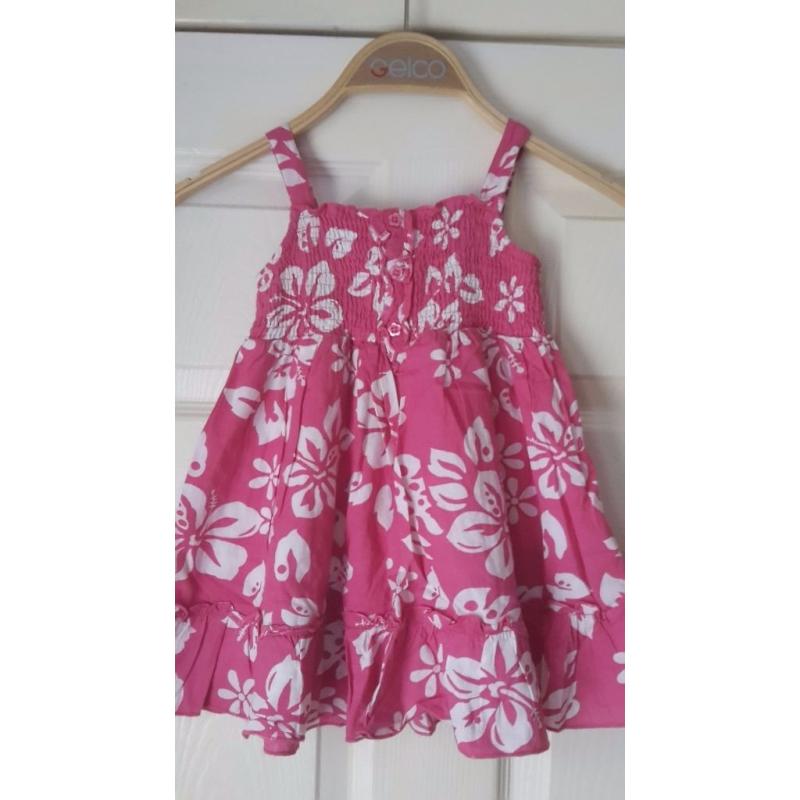 NEW Early Days Baby Girl Lovely Pink Summer Dress 12-18 months