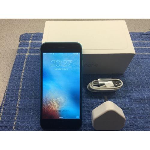 IPhone 6, 16 Gb on O2 mobile network, in immaculate condition. Blue