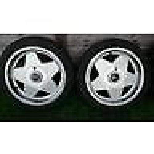 Set of 4 16" 4x100 Borbet A wheels with tyres staggered 7.5J & 9J VW RENAULT ETC