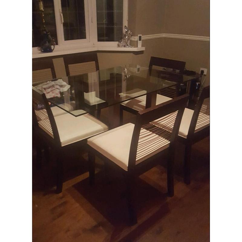 Table and 6 chairs
