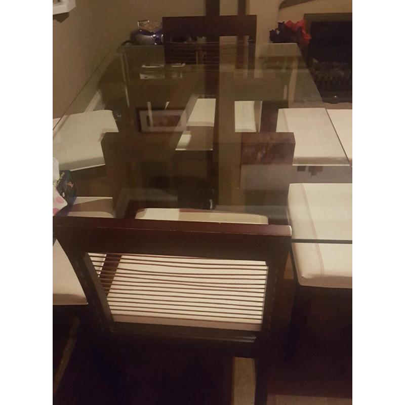 Table and 6 chairs