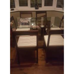 Table and 6 chairs