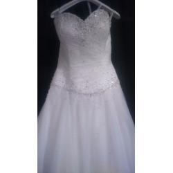 Sincerity bridal wedding dress size 12 (white)