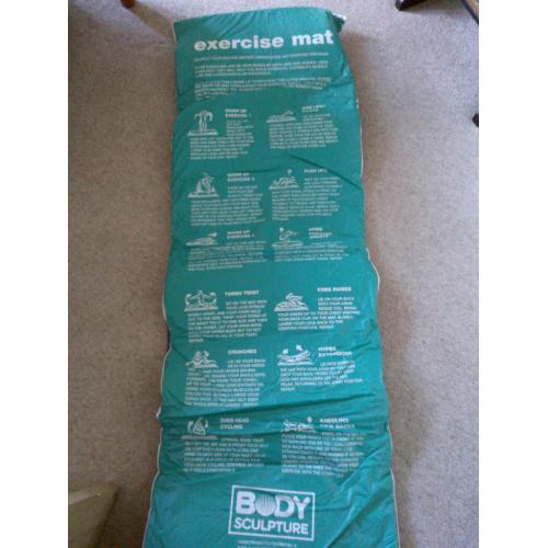 Padded exercise mat for workouts at home or on hard sport halls floors!