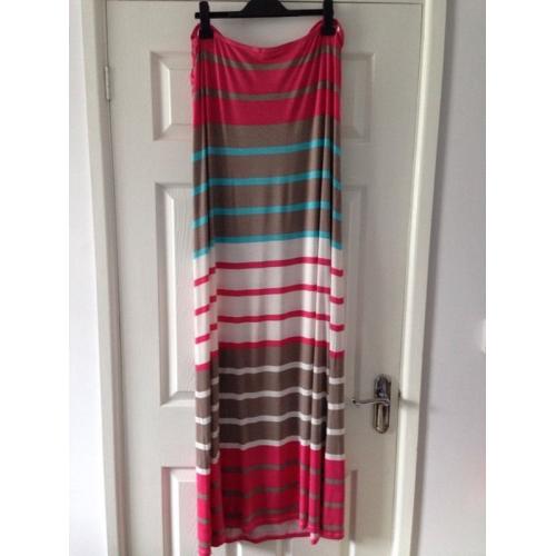 Stripy maxi dress size 20 Next