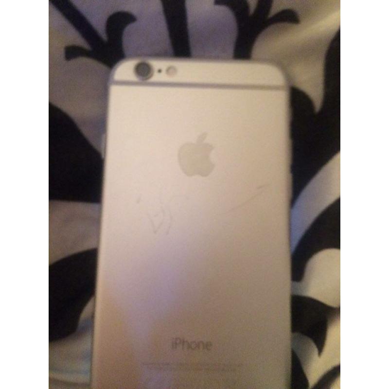 iPhone 6 white and silver vodaphone