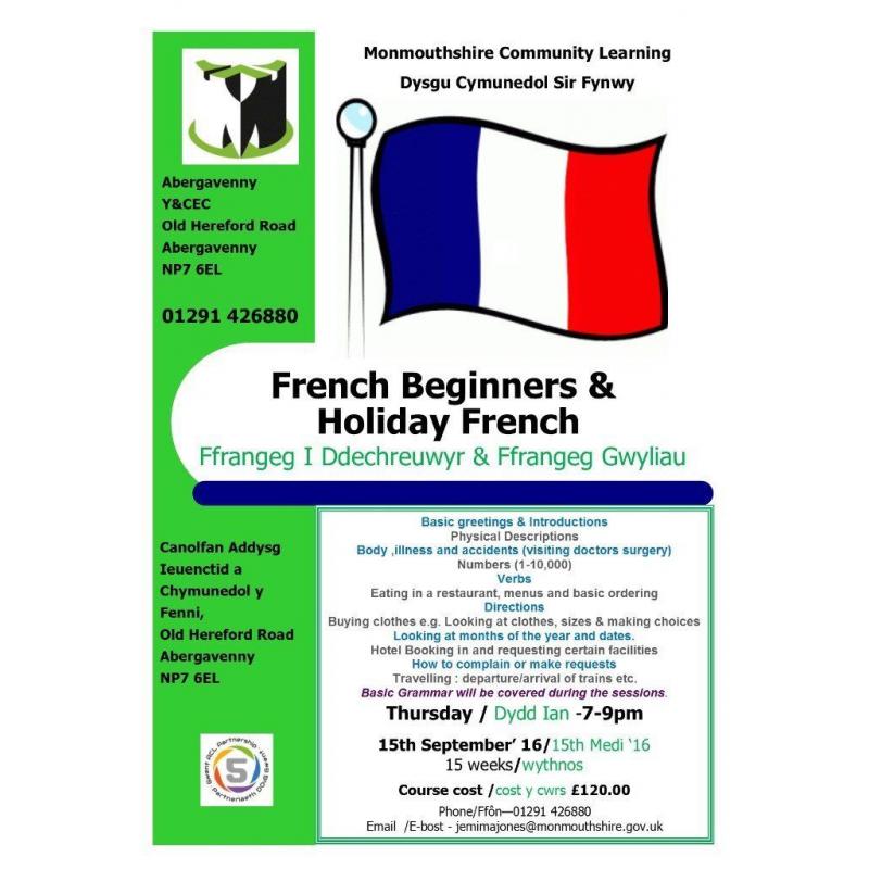 French Beginners in Abergavenny