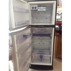 Stainless steel Whirlpool fridge freezer