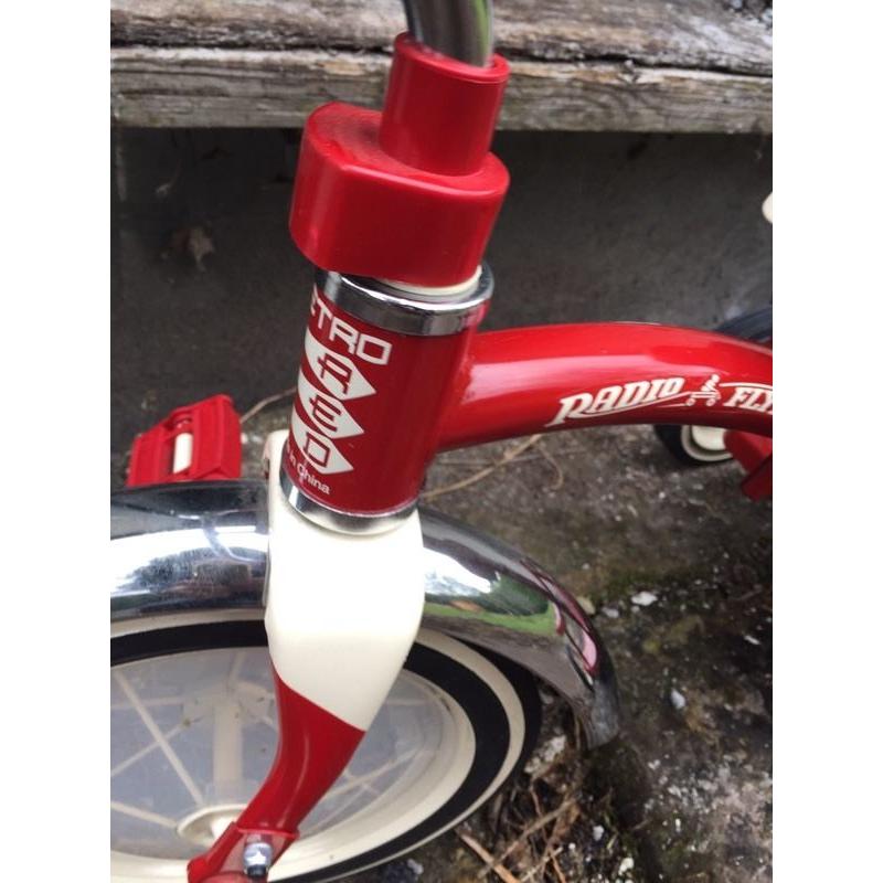 Classic red radio flyer trike - as new never used