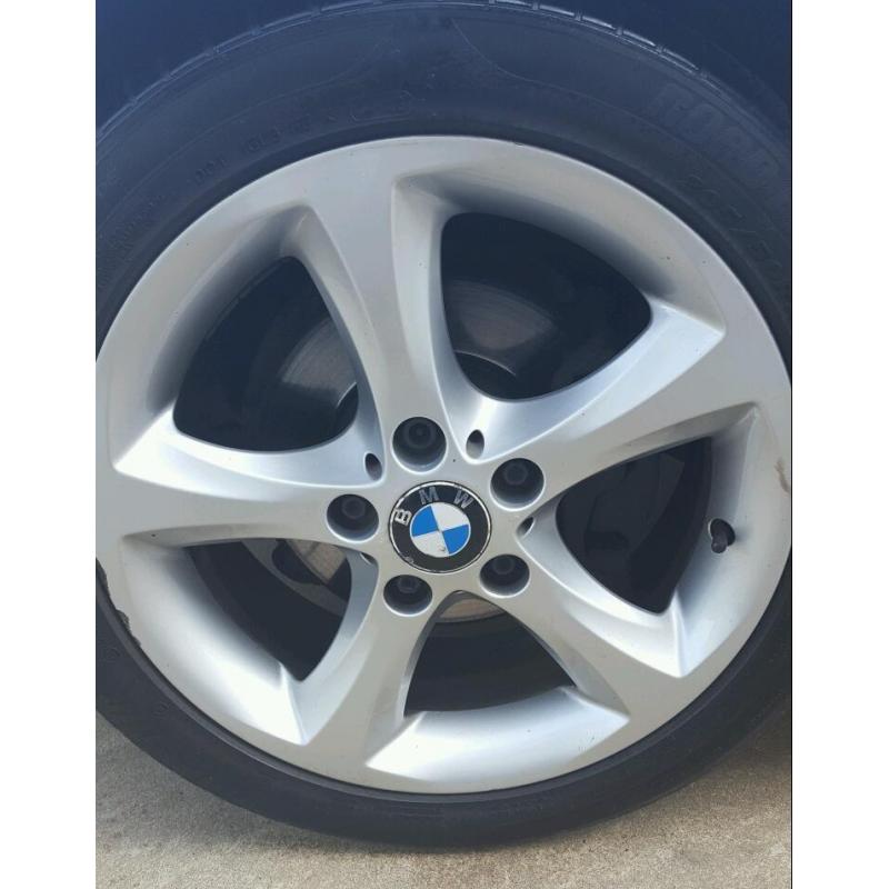 Genuine 17" 1 series bmw alloys and tyres