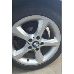 Genuine 17" 1 series bmw alloys and tyres