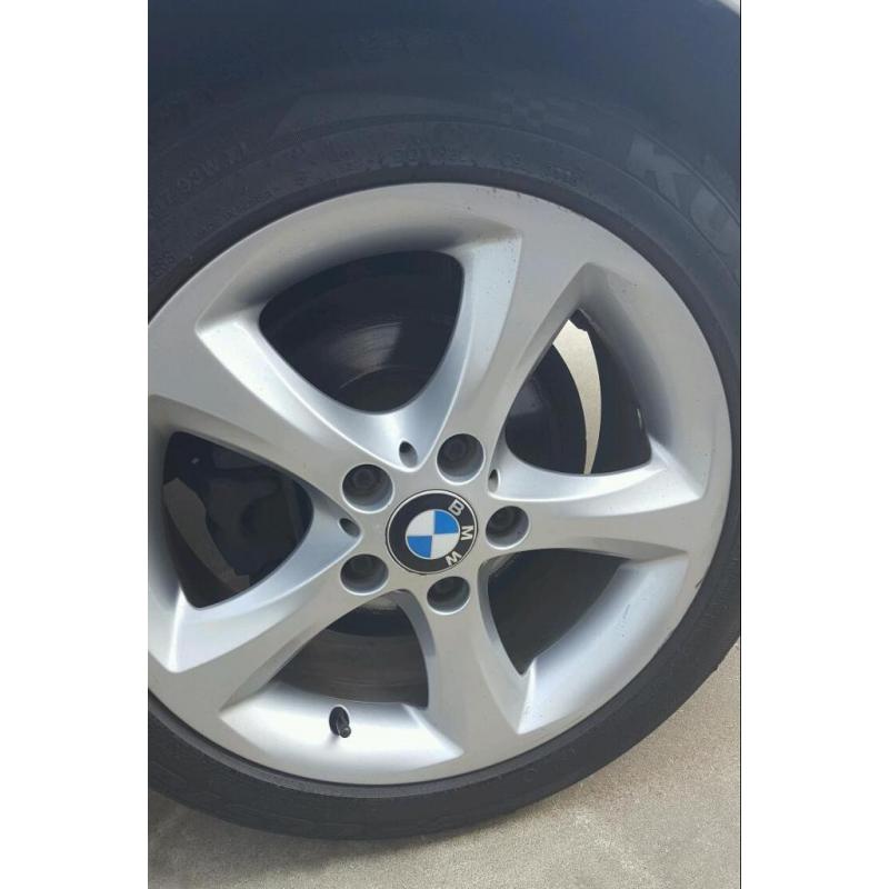 Genuine 17" 1 series bmw alloys and tyres