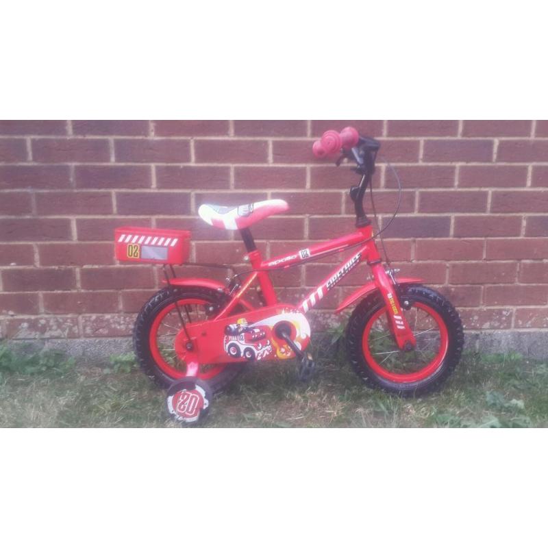 Kids fire truck bike