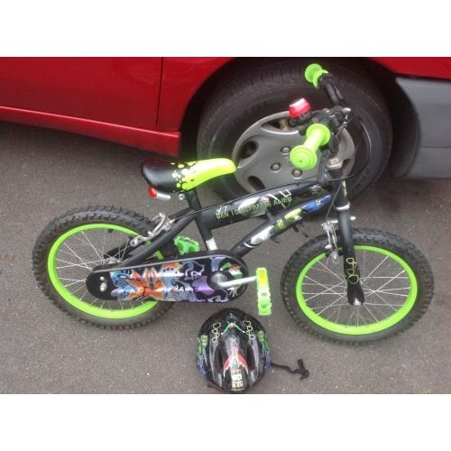 Ben 10 kids bike and helmet good condition