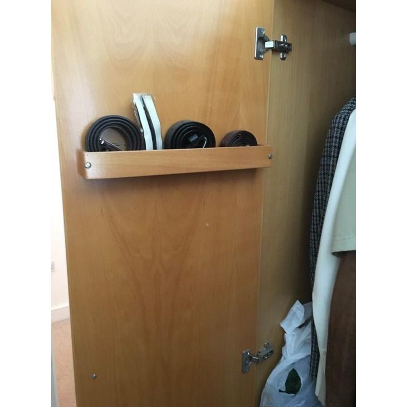 Heavy solid wooden wardrobe