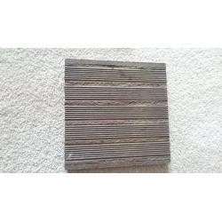 Heavy duty ceramic clay floor tiles 15cm x 15cm brown - 14 tiles