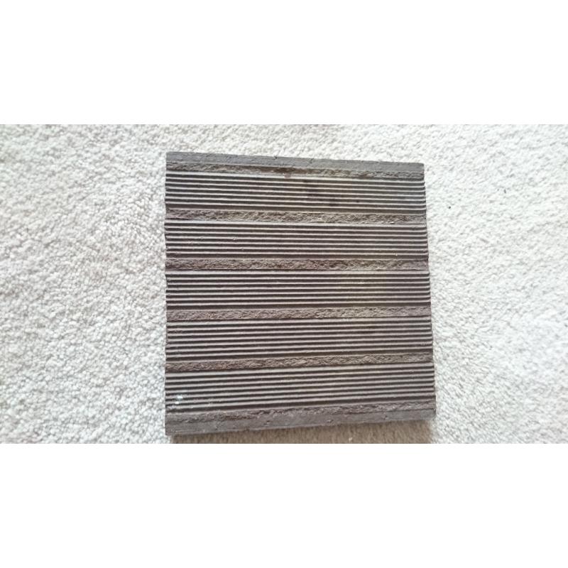 Heavy duty ceramic clay floor tiles 15cm x 15cm brown - 14 tiles