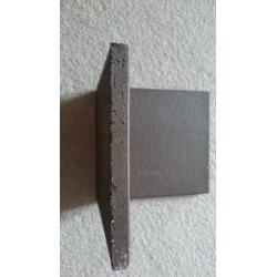 Heavy duty ceramic clay floor tiles 15cm x 15cm brown - 14 tiles