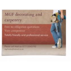 MGF decorating and carpentry