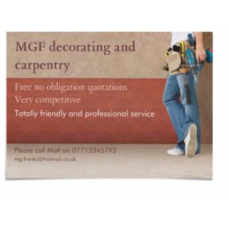 MGF decorating and carpentry