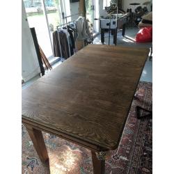 original 1930's slate bed snooker/pool table 6/3 also Dinning table.