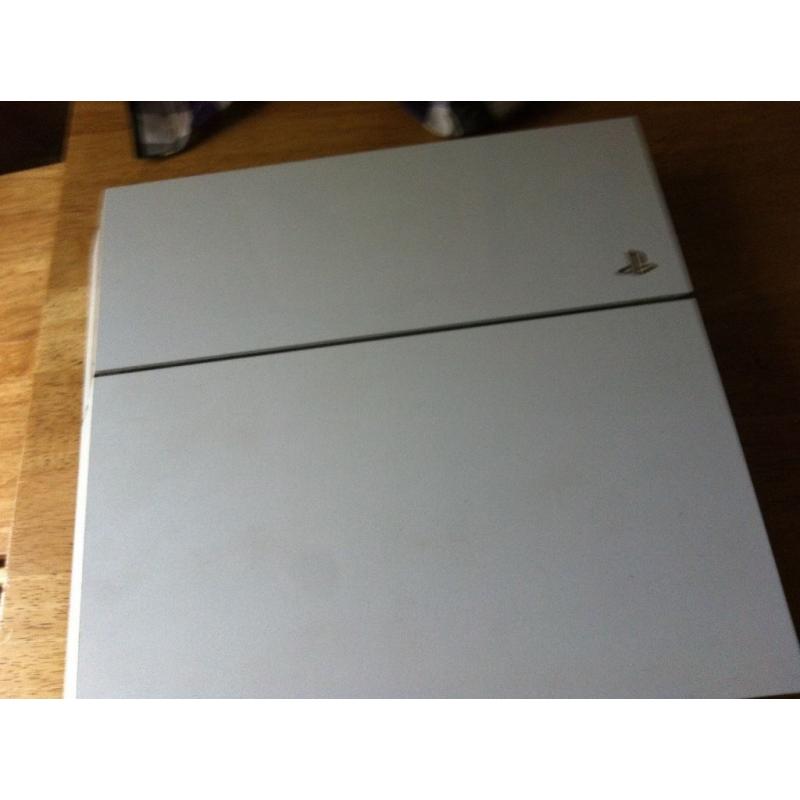 White sony ps4 for console for parts it can get fix but not got time