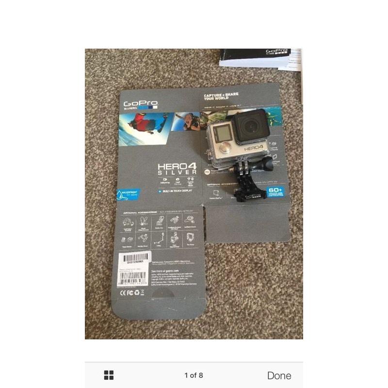 Hero 4 silver edition like new