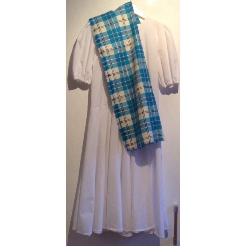 Highland Dancing - White National Dress, Brand New