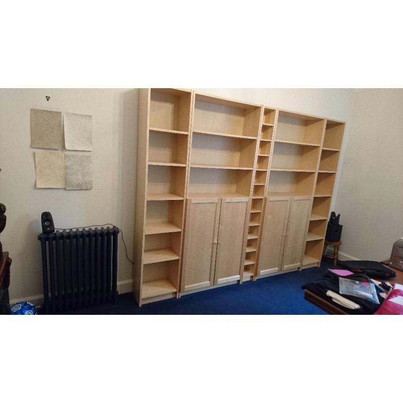 Ikea Beech Effect Wall Unit
