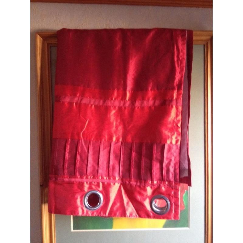 Lovely red curtains 66x72