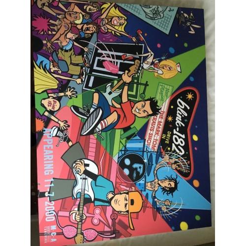 Blink 182 canvas print, The Mark, Tom, Travis Show