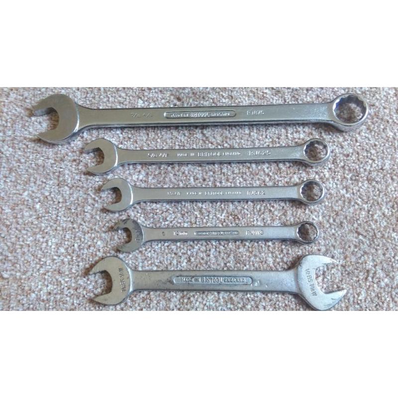 30 vintage spanners, good brands