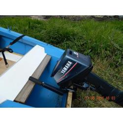 Speedboat with engine on trailer