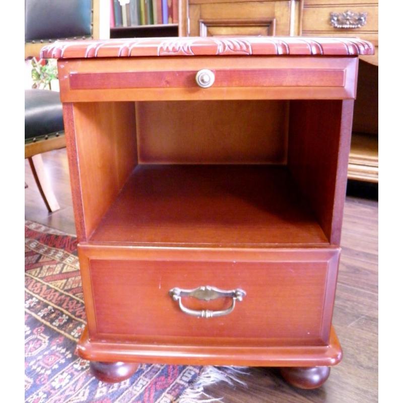 NEW SALE PRICE - GORGEOUS MAHOGANY IRISH MADE BEDSINE CABINETS (ON CASTORS) - WE CAN DELIVER