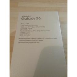 Galaxy S6 4gLTE 32gb unlocked new in sealed box