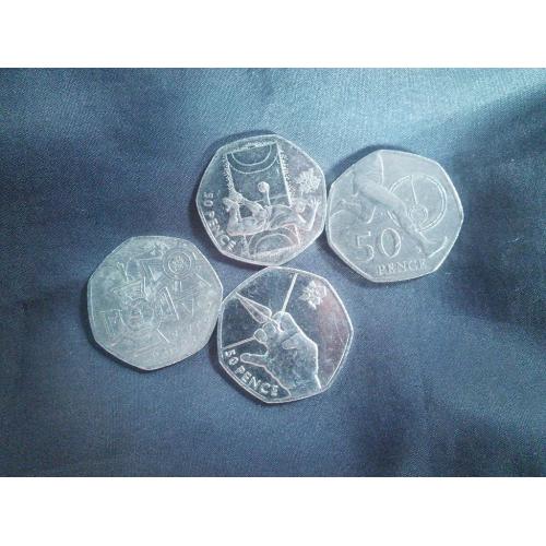 Rare collectable 50p coins including 2 benjamin brittens pics of benjamin btitts to follow