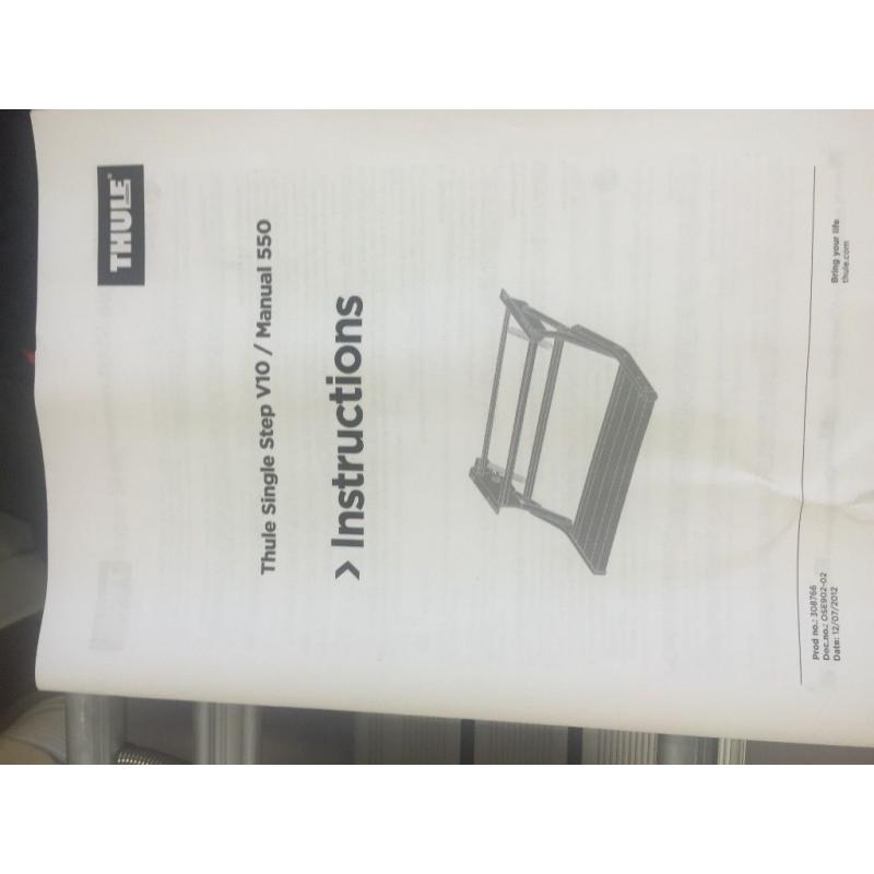 Thule Single Step V10 / Manual 550 brand new never used still in box