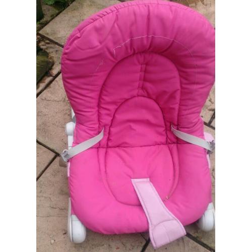 Pink bouncer chair