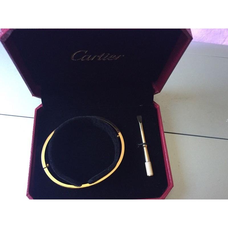 Cartier love bangle in mint condition stamped 18ct gold