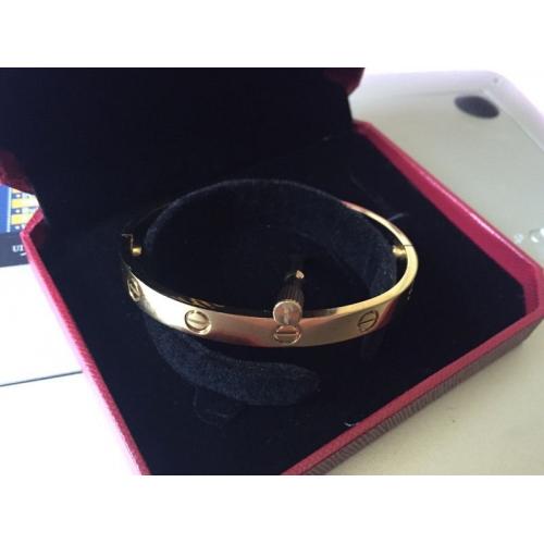 Cartier love bangle in mint condition stamped 18ct gold