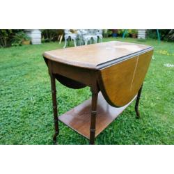 antique victorian folding side /card table