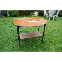 antique victorian folding side /card table