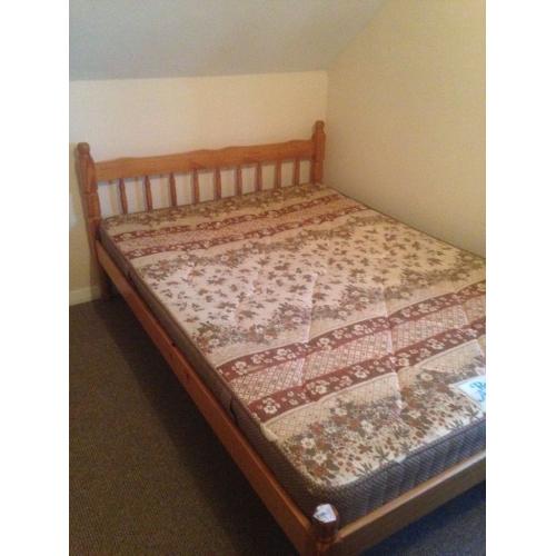 Wooden frame with Spring mattress