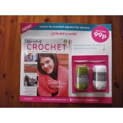 Lot of 3 Issues of The Art of Crochet Magazine including Hook, Yarns and Binder hobbies, crafts